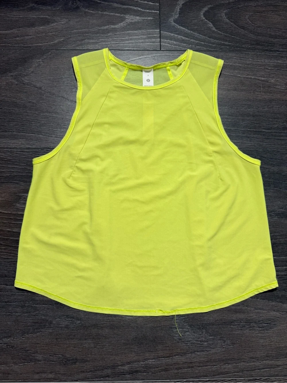 lululemon athletica Neon Lime Sleeveless Workout Tank